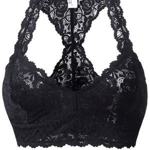 Black lace bralette